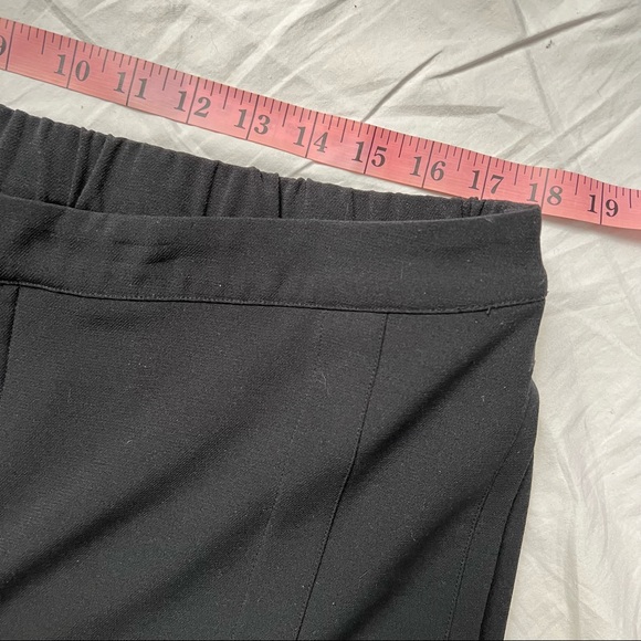 H by Halston Stitch Pleat Seamed Wide Leg Crop Pants - Picture 4 of 11